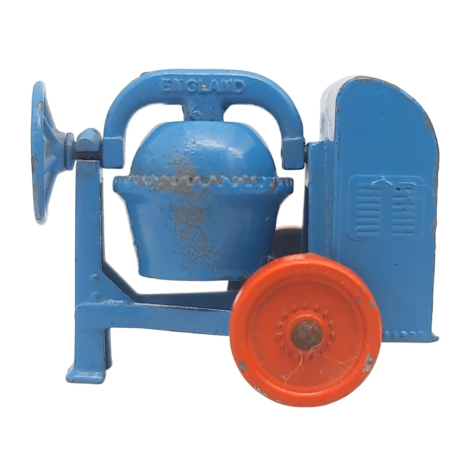 Mezclador de cemento Lesney Matchbox No.3a años 50 vintage diecast Inglaterra juguete 40 mm Foto 4 de 4