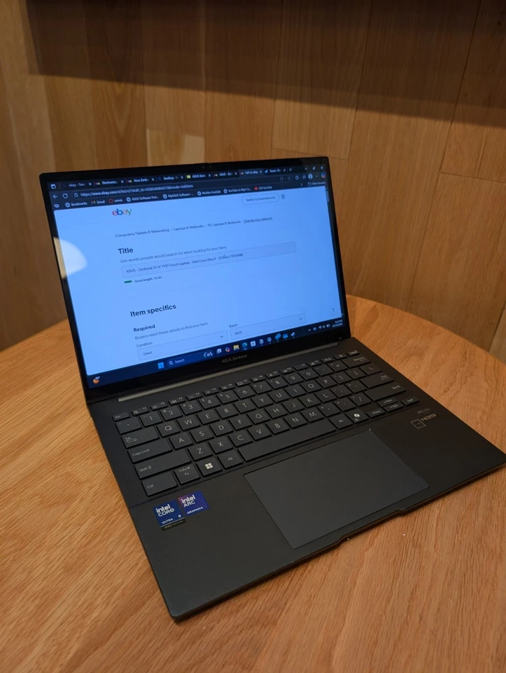 ASUS Zenbook 14 OLED i9 Ultra 9 32GB 1TB NVME Táctil Reacondicionado UX3405CA Foto 2 de 4