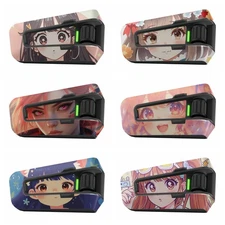 For Cardo Packtalk Edge Neo Matte Anime Girl Vinyl Wrap Sticker Cover x1