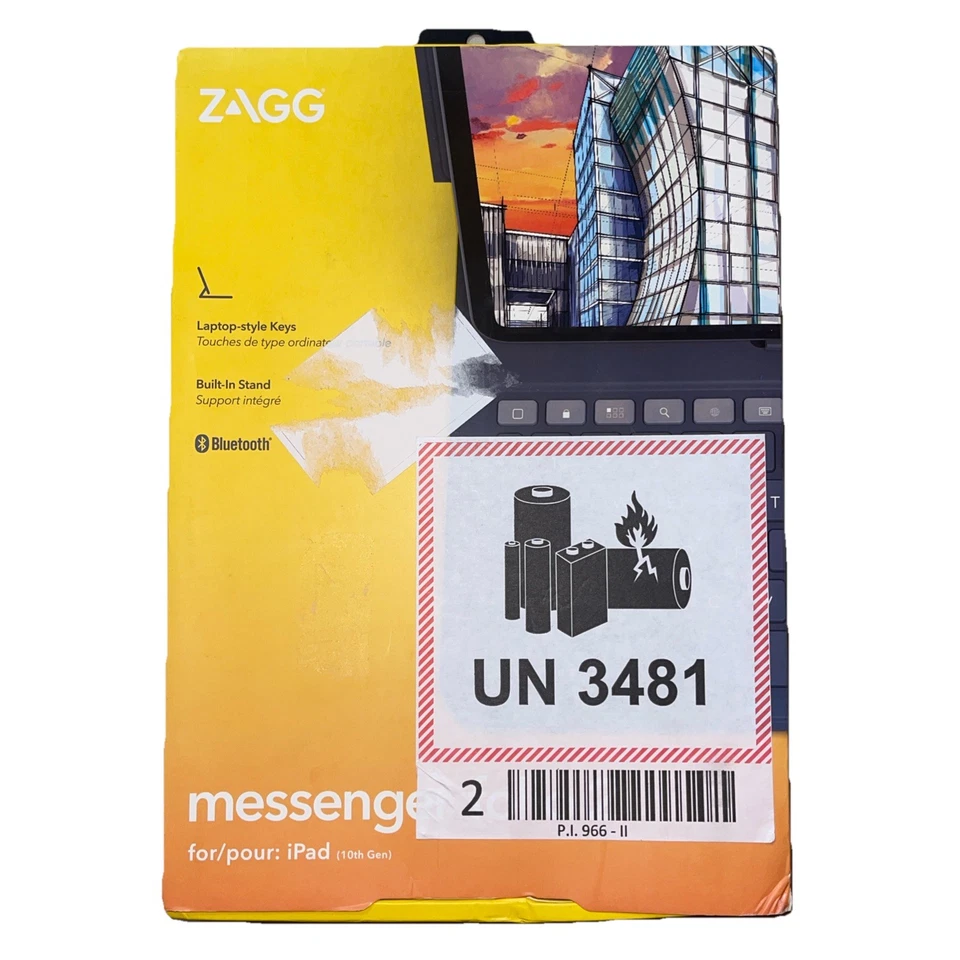 ZAGG Messenger Folio 2 Keyboard & Case Apple iPad 10.9" 10th Generation NewOB - Image 2 of 4