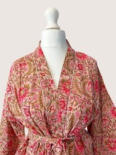 100% Cotton Bathrobe Soft Comfortable Home Spa Robe Lightweight Spa Robe