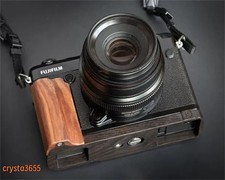 Walnut Wood Camera L Grip Holder For Fujifilm Fuji GFX 50R Handmade Handle Gift