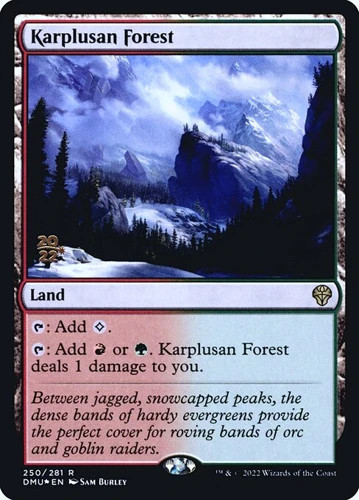 Karplusan Forest - Foil Prerelease Promo DMU MP MTG