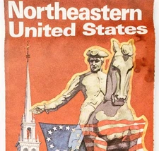 1976 Citgo Road Map Bicentennial Eastern US American Revolution Vintage 21 DWF10