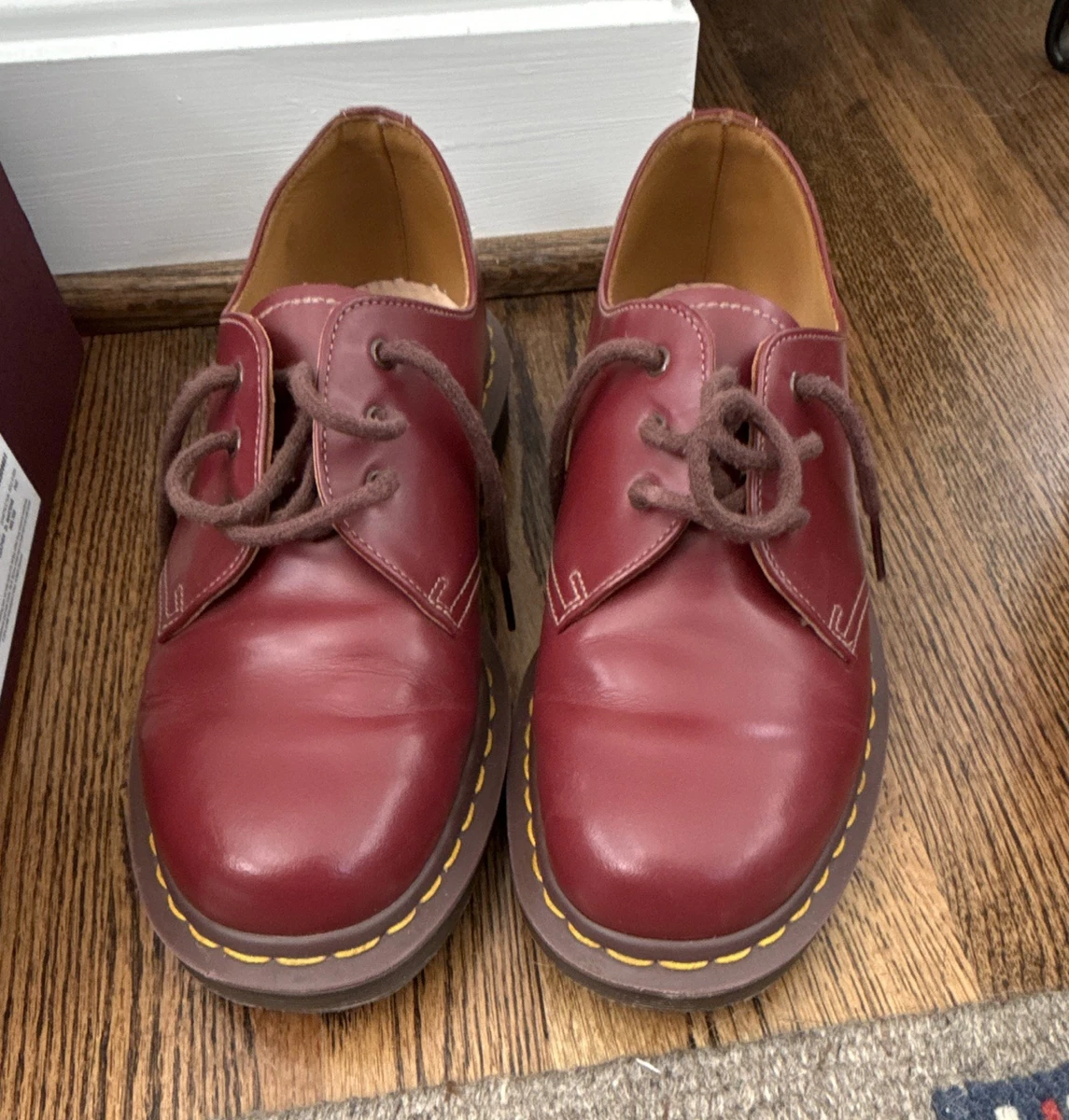 Dr. Martens 1461 Leather Upper Red Casual Shoes for Men for  display picture 1