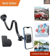Universal Magnetic Phone Holder with Flexible Arm - Perfect for All Drivers