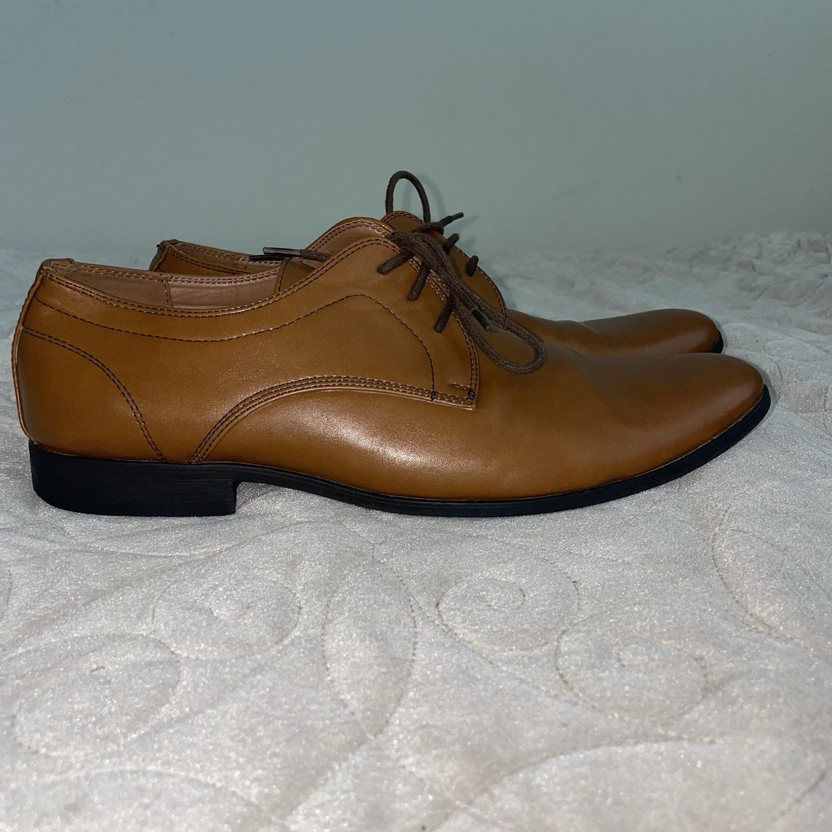 Perry Ellis Men’s Classic Oxford Wingtips Dress Casual Brown Shoes! Size 10! Perry Ellis Men main image 2