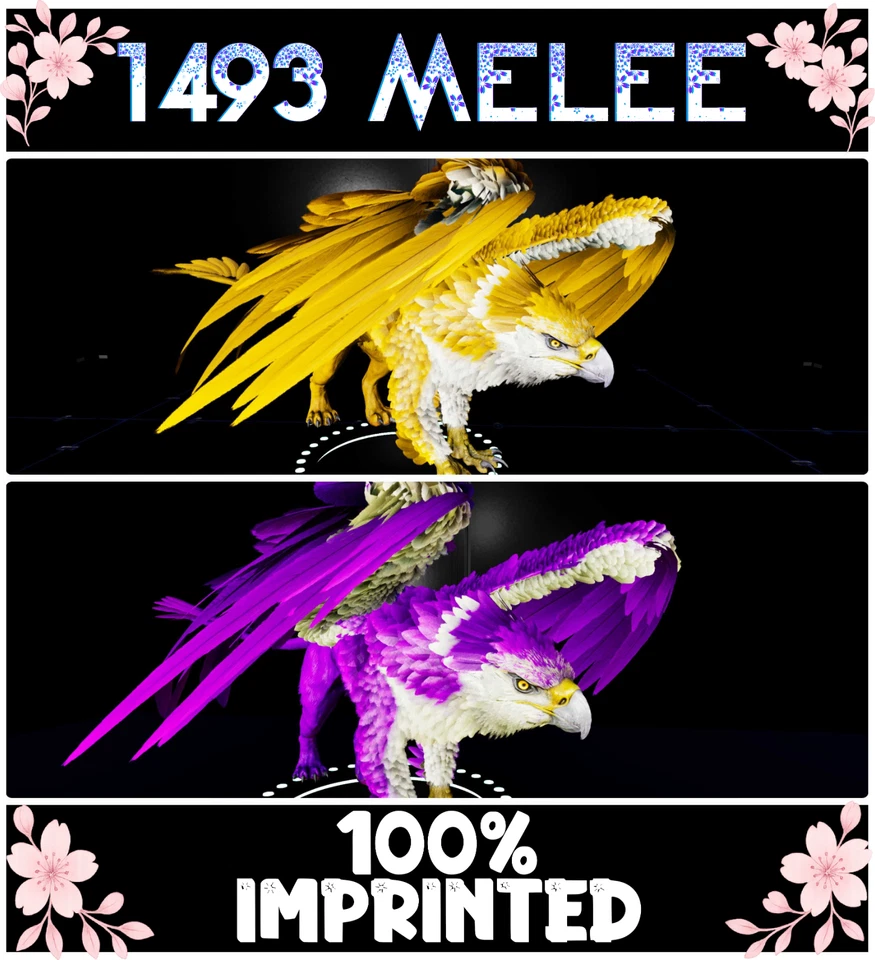 Griffin 1493 MELEE ARK🌸 Survival Ascended ASA PVE (Griffon/Gryphon/Griffins)