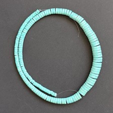 4-10mm Turquoise Graduated Heishi Blue Beads 15 Strand