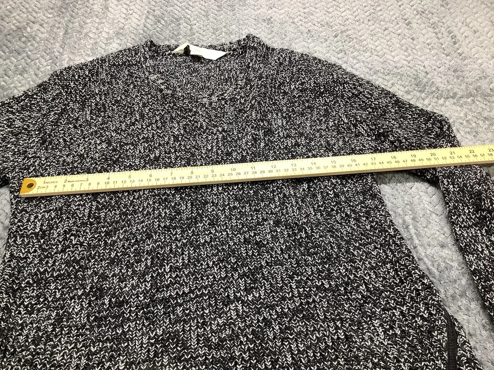 Suéter Nicki Minaj Manga Larga Mujer Pequeño Gris 100% Acrílico Cremallera Parte Inferior Foto 3 de 4