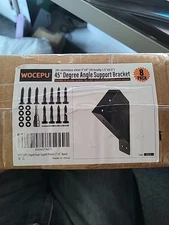 8 Pack 45° Degree Angle Support Brackets, 2x4 (Actual 1.5''x3.5'') - with Access