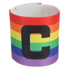 Soccer Captain Armband Elastic Captain C Arm Band Rainbow