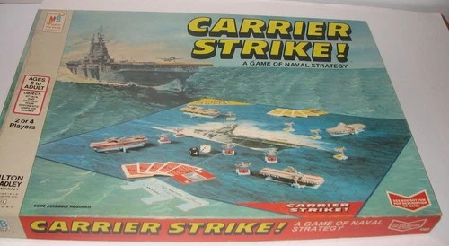 Vintage 1977 CARRIER STRIKE! Board Game Milton Bradley   NICE!! READ