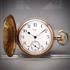 Antique Old Pocket Watch Waltham 610 Hunter Case 7J Gold Filled Running