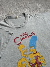 Vintage The Simpsons Family Shirt Screen Stars Single Stitch Mens XXL