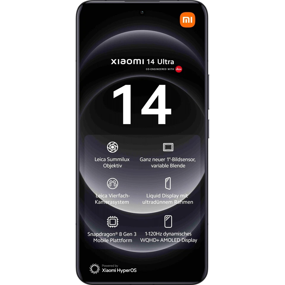 Xiaomi 14 Ultra – Dual SIM – 16 GB RAM / 512 GB Speicher / Black / Top Zustand - Bild 2 von 4