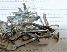 just in 25 PC. AST.  T-CLIPS A.C. GILBERT ERECTOR SET CADMIUM PLATE