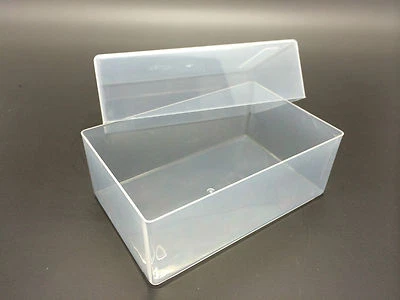 Business Card Box Plastic Holders Clear Craft Container Storage Boxes
