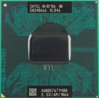 Intel Core 2 Duo T9400 SLB46 2.53GHz 6MB 1066MHz Dual-Core Laptop CPU Processor