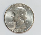 1946-P 25C Washington Quarter AU 90% Silver -0502-1