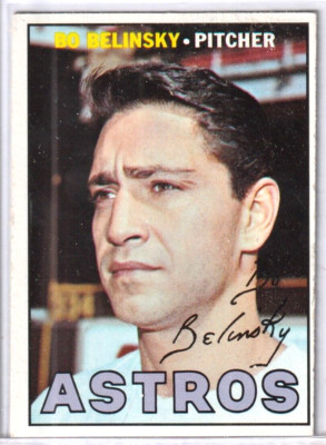Bo Belinsky 1967 Topps Baseball Card #447-Houston Astros