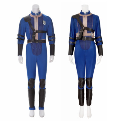 Cosplay Fall Out 4 Lucy Maximus Blau Einheitlich Jumpsuit Kostüm Halloween Anzüg