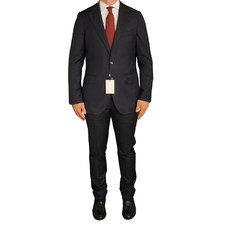 Men Suitsupply Suit Lazio Single Breasted Navy Blue Pure Wool S110 EU56 UK/US46