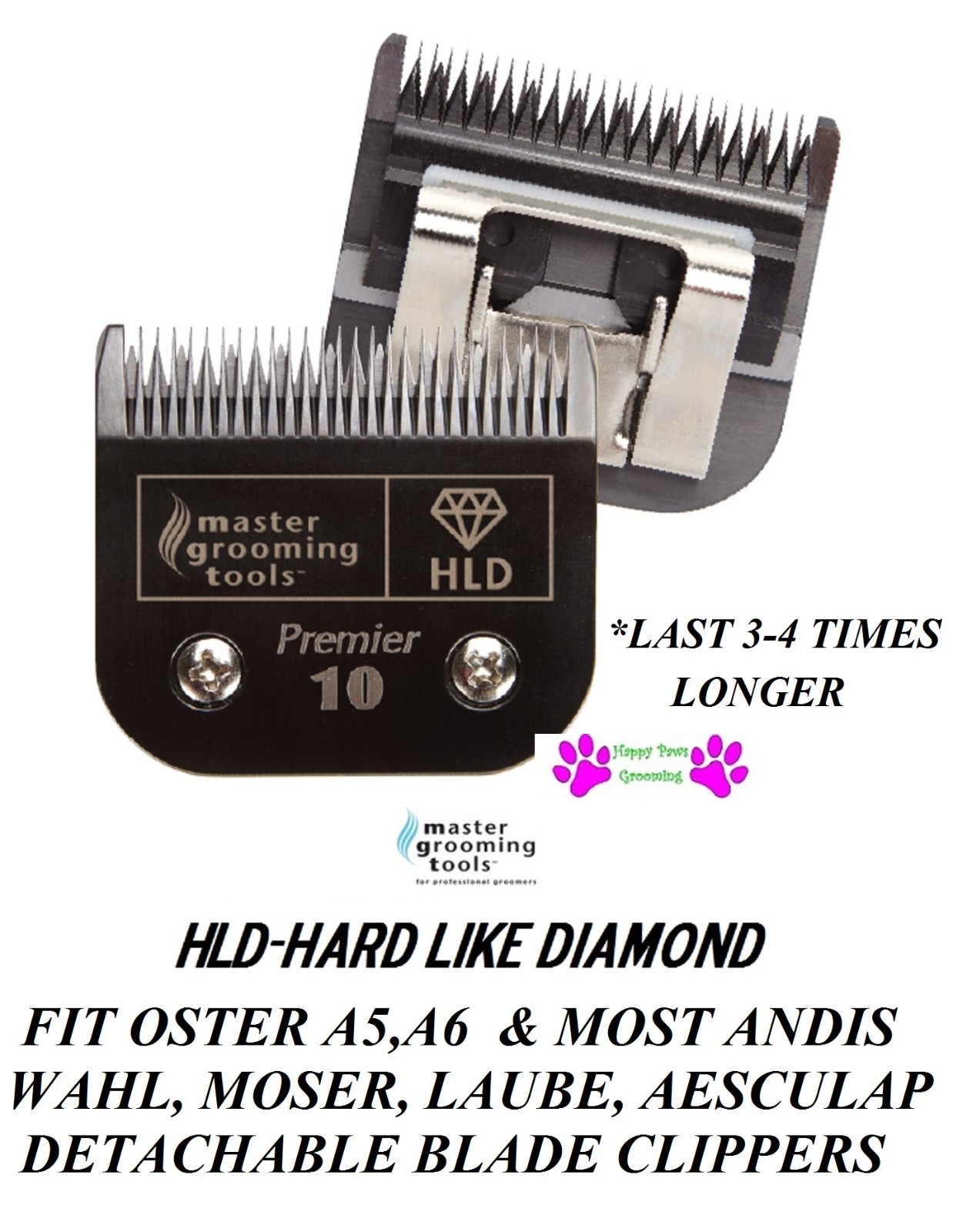 HLD (LIKE TITANIUM) Clipper BLADE*Fit Oster A5 A6,Volt,Andis AG,DBLC