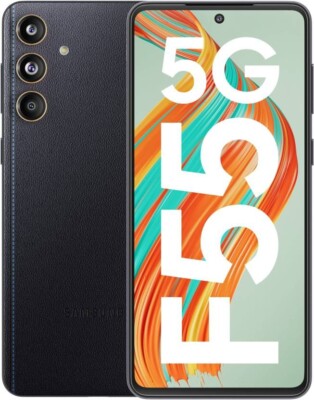 SAMSUNG Galaxy F55 5G Raisin Black, 256 GB 8 GB RAM Factory Network Unlocked