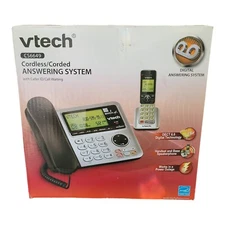 VTech Digital Corded Cordless Phone System Answering Machine Handset CS6649 Add+