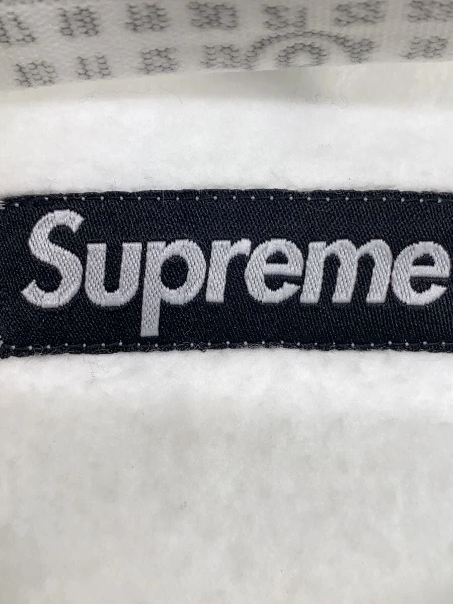 Supreme Felpa con Cappuccio 24SS MM6 Foil Box Logo Felpa con Cappuccio S Cotone Bianco Usata