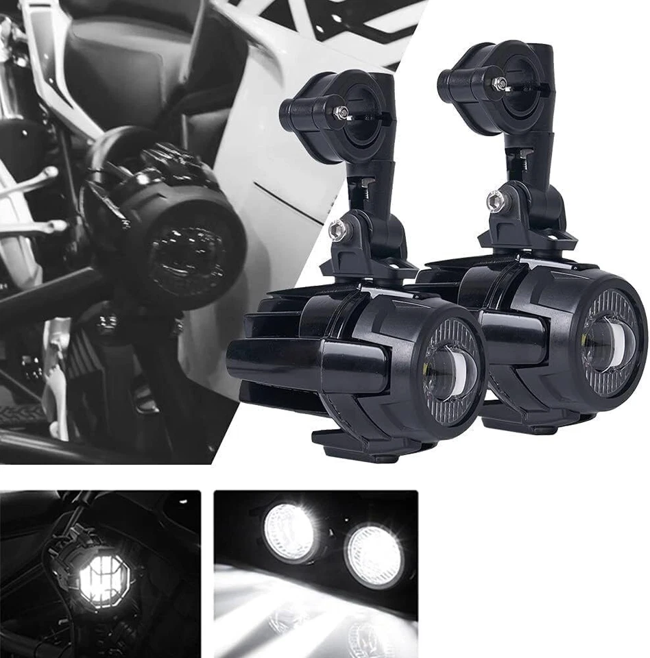 For BMW K1600 R1200GS R1100GS F700GS 2PCS LED Fog Lamp Auxiliary Driving Light - Image 4 of 4