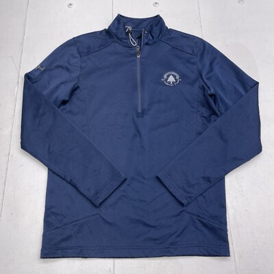 Under Armour Navy Blue 1/2 Zip Pullover Sweater Battle Boro Club