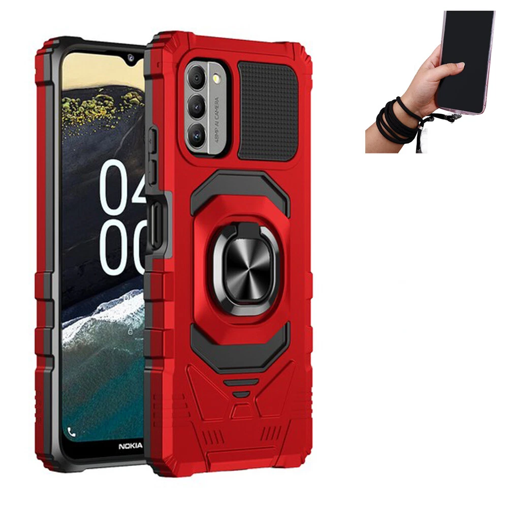 Phone Case for Nokia C300 / G100 Shock Absorbing Lanyard CrossBody NeckLace