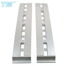 2Pcs Aluminum Heavy-Duty Trailer Ramps Loading W/ Top Hook Attaching