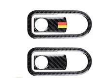 Carbon Fiber Car Glove Storage Box Handle Cover Trim Sticker For Benz W205 GLC