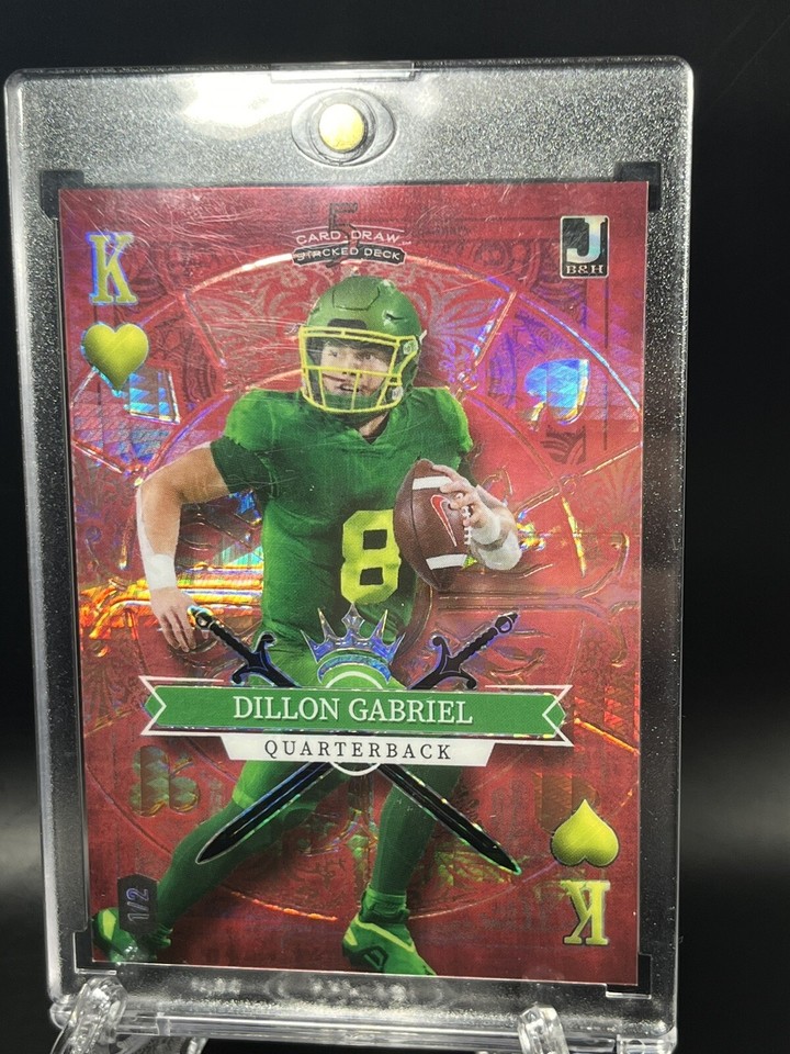 2023 Wild Card Stacked Deck Joker Dillon Gabriel 1/2 King Of Hearts