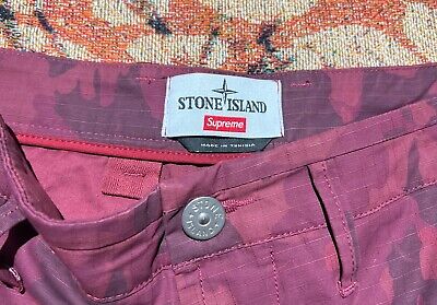 Supreme Stone Island Reactive Ice Camo Ripstop Cargo Pant Supreme Stone Island Reactive Ice Camo Ripstop Cargo Pant