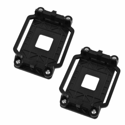 Plastic CPU Fan Retainer Bracket Stand Black 2pcs for AMD AM2 AM3 FM1 FM2 FM2+