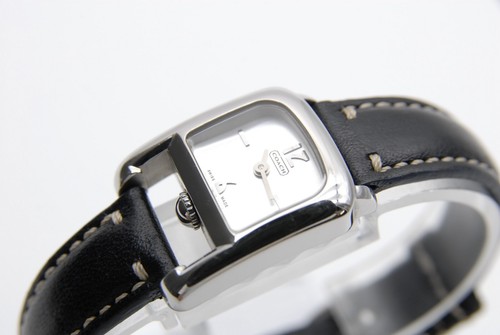 【 BOXED Near MINT+ 】 COACH 0255 7.067.750 21mm Silver Dial Quartz Women's Watch - Picture 13 of 20