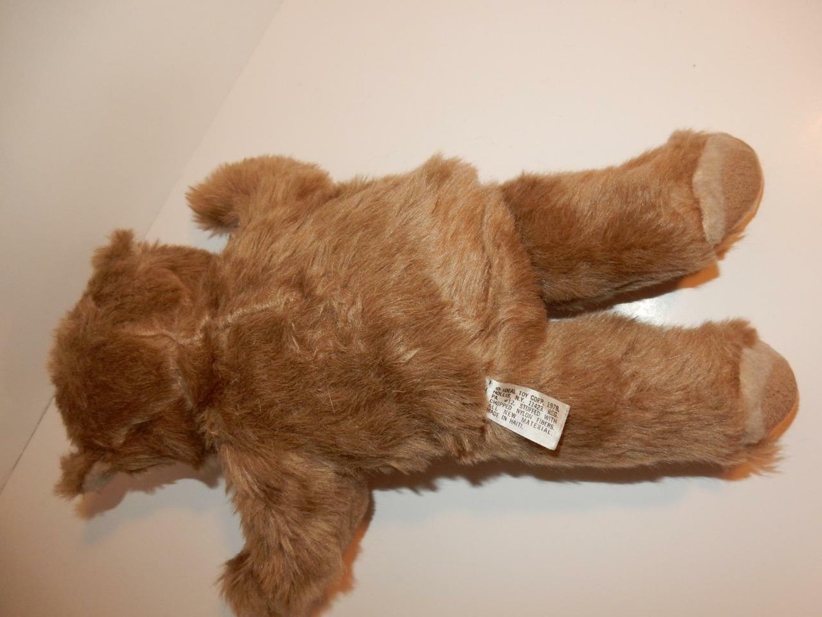VINTAGE THE ORIGINAL IDEAL TEDDY BEAR 1978 IDEAL TOY CORP 1978 TAG