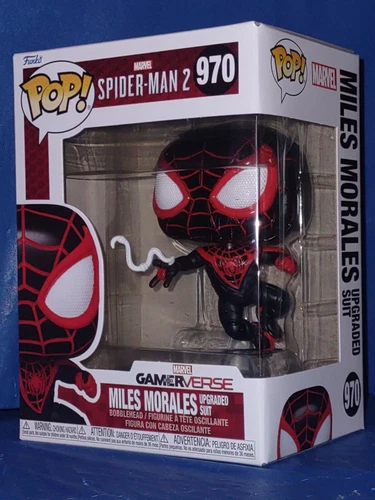 Spider-Man 2 Game Miles Morales Upgraded Suit Funko Pop Vinyl Figure #970