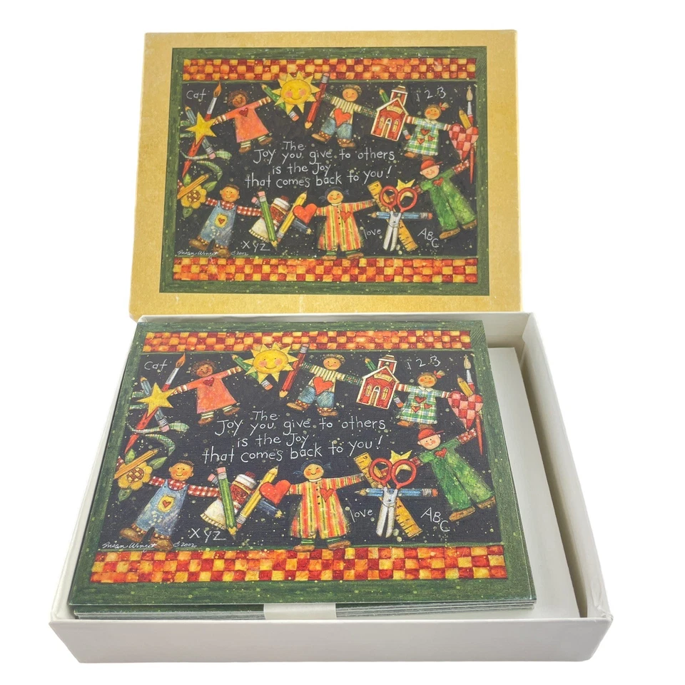 LANG Susan Winget Christmas Card The Joy You Give Country School Kids - Image 2 of 4