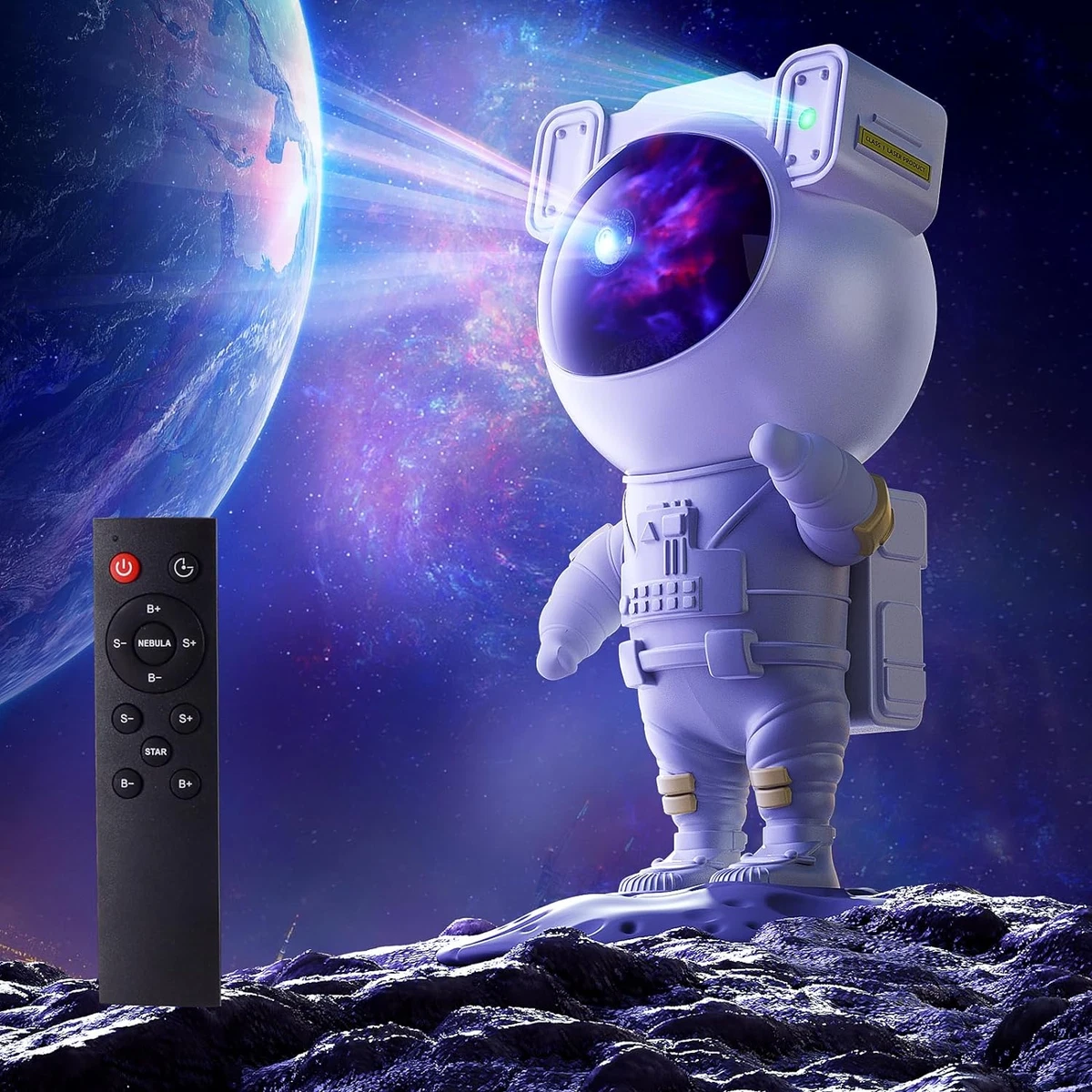 Space Buddy Pleshy Spacebuddy Star Projector Galaxy Night Light Astronaut Remote