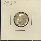1957   ROOSEVELT SILVER  DIME   (90 % silver)  VERY  NICE  !!!!