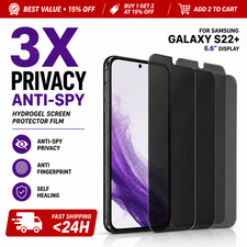 Samsung Galaxy S22 Privacy Anti-Spy Screen Protector Hydrogel 3 5 Pack