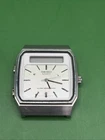 Vintage 1980 SEIKO H357-500A Digital Analog Silver Qz Men's Watch FOR PARTS