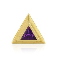 Cavill Amethyst SilberanhäNger 2,39Ct Dreieck Trillant Vergoldet Damen