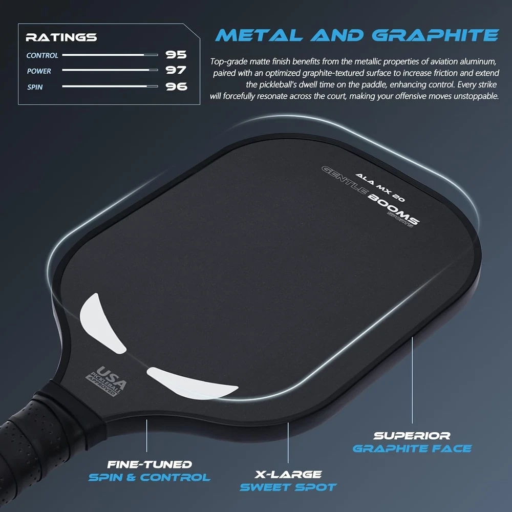 Premium USAPA-Approved Titanium Aluminum Pickleball Set with 2 Paddles & Balls Premium USAPA-Approved Titanium Aluminum Pickleball Set with 2 Paddles & Balls