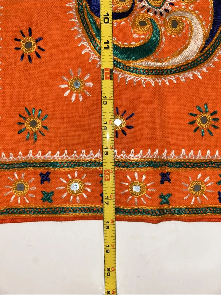 2-19 «x 19» ручной работы вышитый выбрасывание подушка чехол оранжевый зеленый фиолетовый белый - Изображение 3 из 4